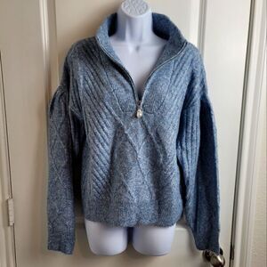 BROADWAY 38 Quarter Zip Sweater